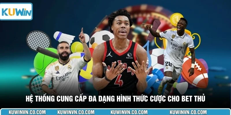 Hệ thống cung cấp đa dạng hình thức cược cho bet thủ